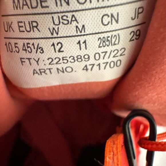 Size EU45 Salomon MM6 Maison Margiela x Cross Hike Fiery Red #1137 main image 5